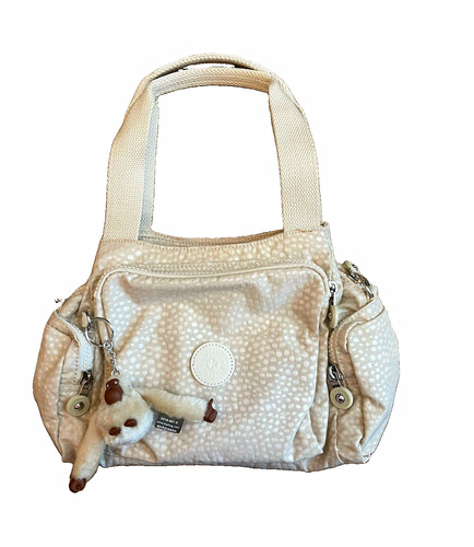 Kipling beige nylon dots - kipling,