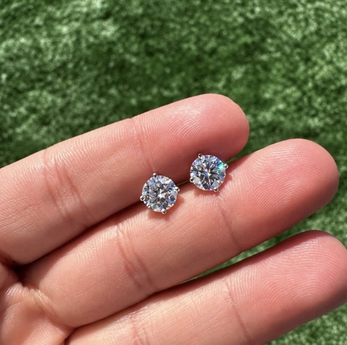 Stud earrings vvs1 5mm - earrings, 6.5mm