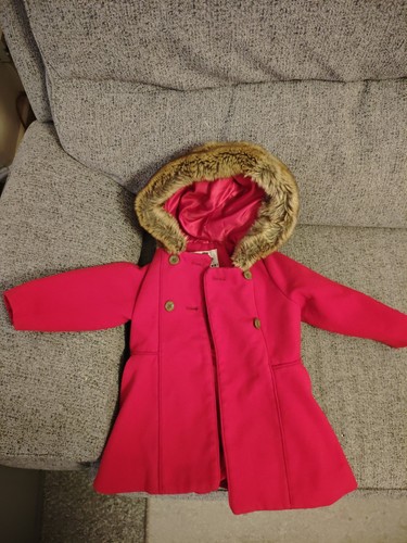 Girls red pretty coat 3 - girls,