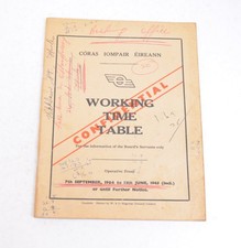 Railway Working Timetable CIE