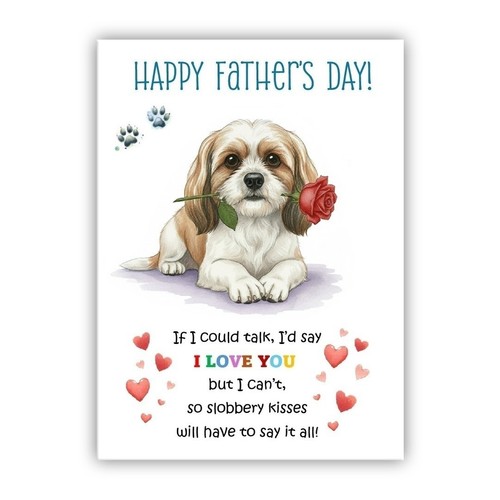 Father day card from the - father’s,