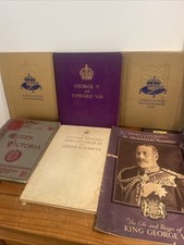 Job Lot Of Royal Memorabilia Books  1937 Rare Books X6