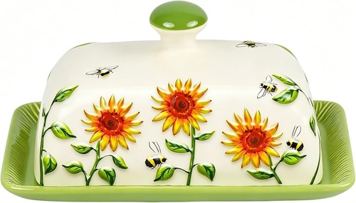 Ceramic butter dish - ceramic, with