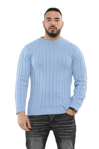 Mens chunky cable knitted - chunky,