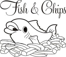 fish and chips sticker shop