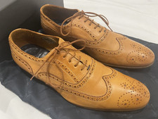 PAUL SMITH Mens Miller 83 Tan Leather Wingtip Brogue  UK -8 EU- 42 worn once.