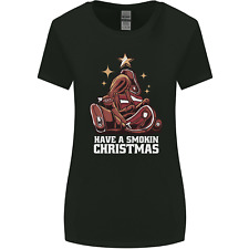 Meat Christmas Tree Funny Xmas Dinner BBQ Womens Wider Cut T-Shirt