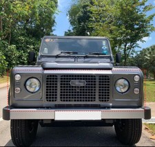 For Land Rover Defender 90 110 Heritage Style Front Grille & Headlight Cover Kit