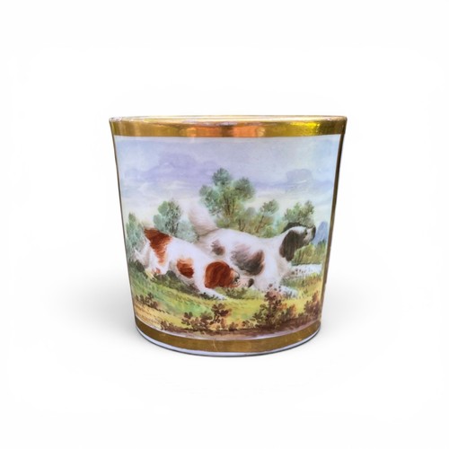 Coalport porcelain coffee can