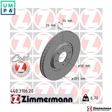 2x BRAKE DISC 440.3106.20 FOR