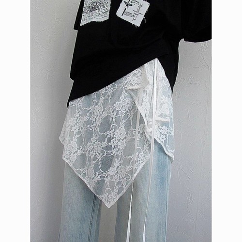 Lightweight lace skirt - lace,