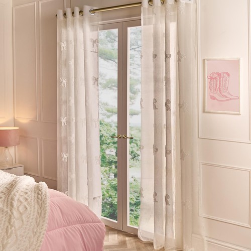 Ohs tufted bows voile net - ohs,
