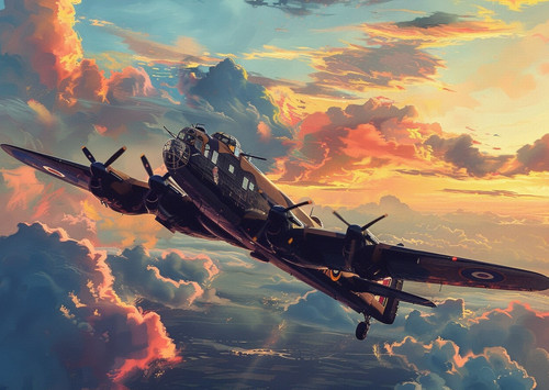 Lancaster bomber aircraft - bomber,