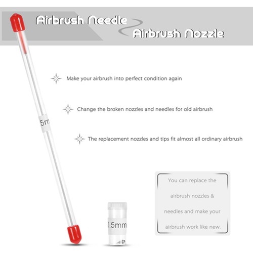 5mm airbrush nozzle and - 0.5mm,