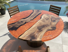 Sunset Orange Resin River