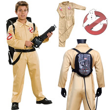 Kids Boys Ghostbuster Cosplay Halloween Costume Childrens Jumpsuit Outfits 4-11Y