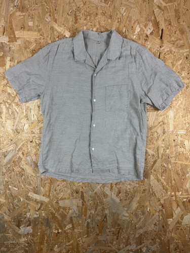 Muji hemp button shirt - muji, up