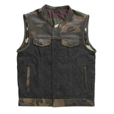 Men’s Denim Camo Leather