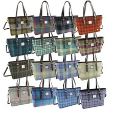 Glen Appin Harris Tweed Spey Large Tote Handbag Shoulder Strap Choice of Colours