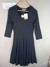 Adini Dress Womens S 10-12 Jersey Warm Cosy Wear Grey Sicily Knit Winter