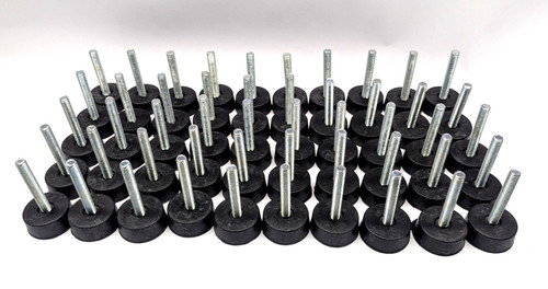 Screw rubber feet m6 - screw-on,