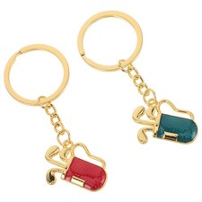 2 Pcs Key Chain Accessory Golf