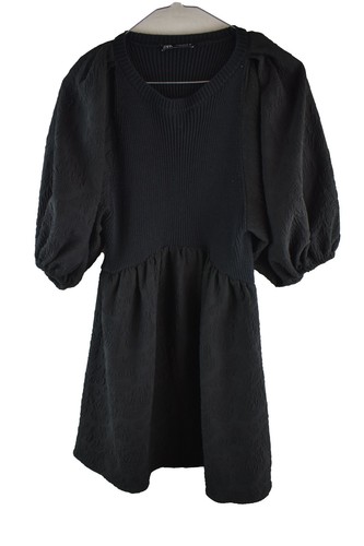 Zara black jumper dress size - black,