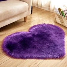 Heart Shape Shaggy Faux Fur