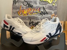 Fila Mens Sneakers Athletic shoes White trainers uk12 smart casual vgc🔥