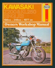 UNUSED OLD STOCK Kawasaki Z200 KL250 (1977-on) Haynes Manual Z 200 KL 250 FW52