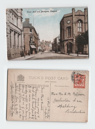 Vintage postcard sleaford - vintage,