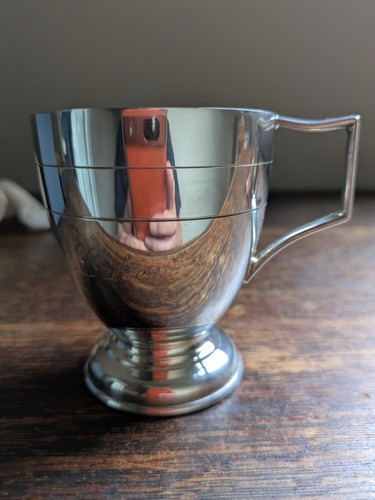 Christening cup mug - christening, silver