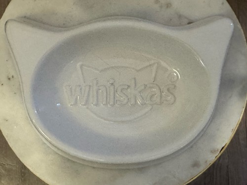 Vintage whiskas ceramic cat - vintage,