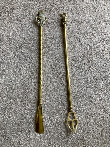 Brass toasting fork and - brass,