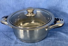 Vintage Swiss Induction  Double Handle  2 Lt  Sauce Stock  Pot With Lid