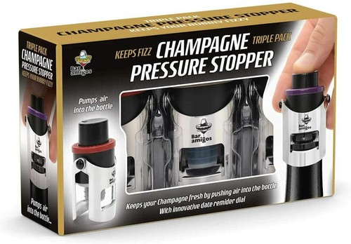 Champagne pressure stoppers - pressure,