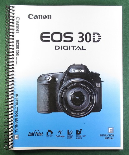 Canon eos 30d instruction - canon, eos-30d
