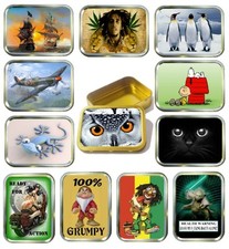 2oz Gold Tobacco Tin,12