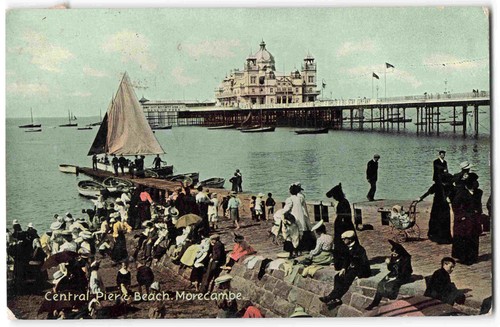 Morecambe central pier beach - morecambe,