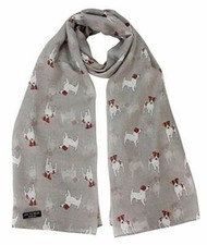 Women's Dog Print Scarf Shawl