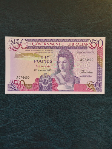 Fifty pound gibraltar banknote - pound,