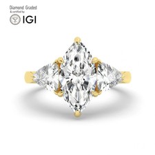 Marquise Diamond Trilogy Ring