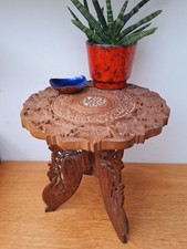 14" Vintage Boho Wooden Indian