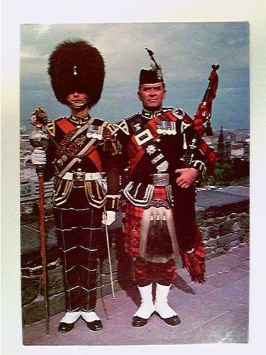 Drum major and pipe - and,
