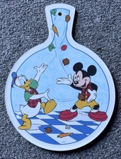 Mickey Mouse & Donald Duck Vintage Melamine Chopping Board Used