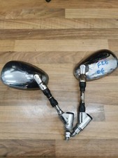 YAMAHA FZ6 FAZER MIRRORS CHROME REAR VIEW 2004