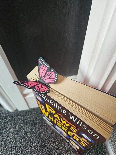 Printed butterfly bookmark - printed,