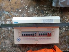 Hager 13way Fuse Box. Consumer Unit with Mains Switch RCD and Circuit Breaker