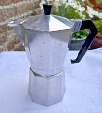 Vintage Junior Express Stove Top Espresso Maker - four expresso cups - used