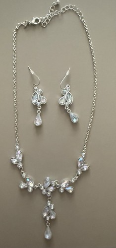 Avon silver tone necklace and - avon,